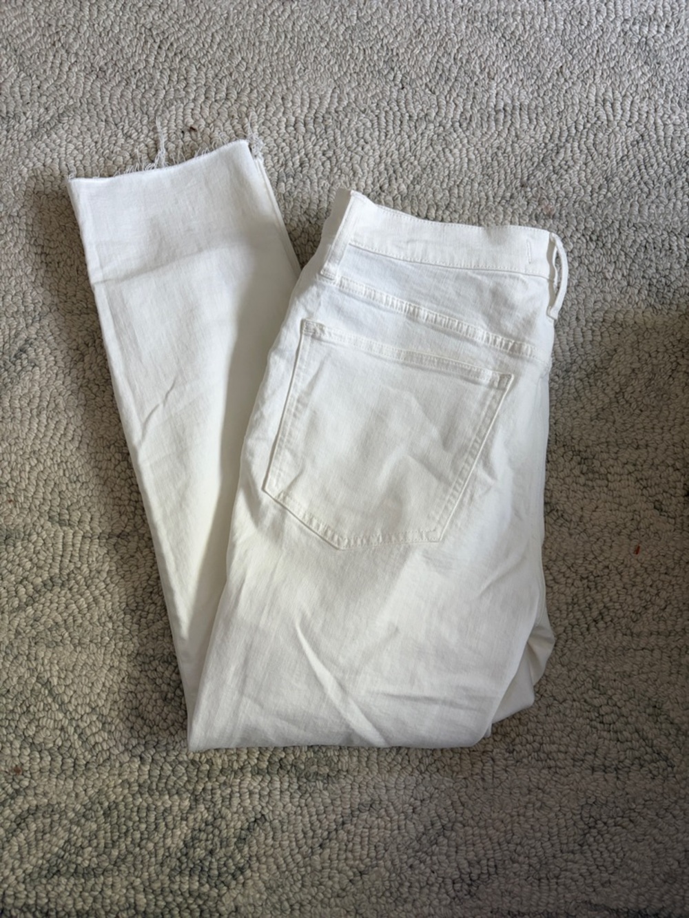 Madewell Off-White Denim Jeans - Classic Five-Pocket